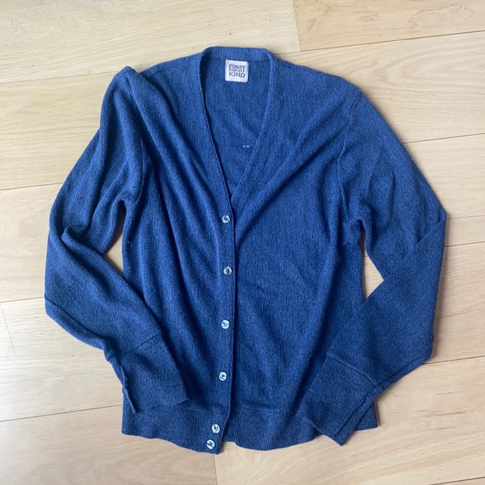 Furst of a Kind LF vintage navy cardigan